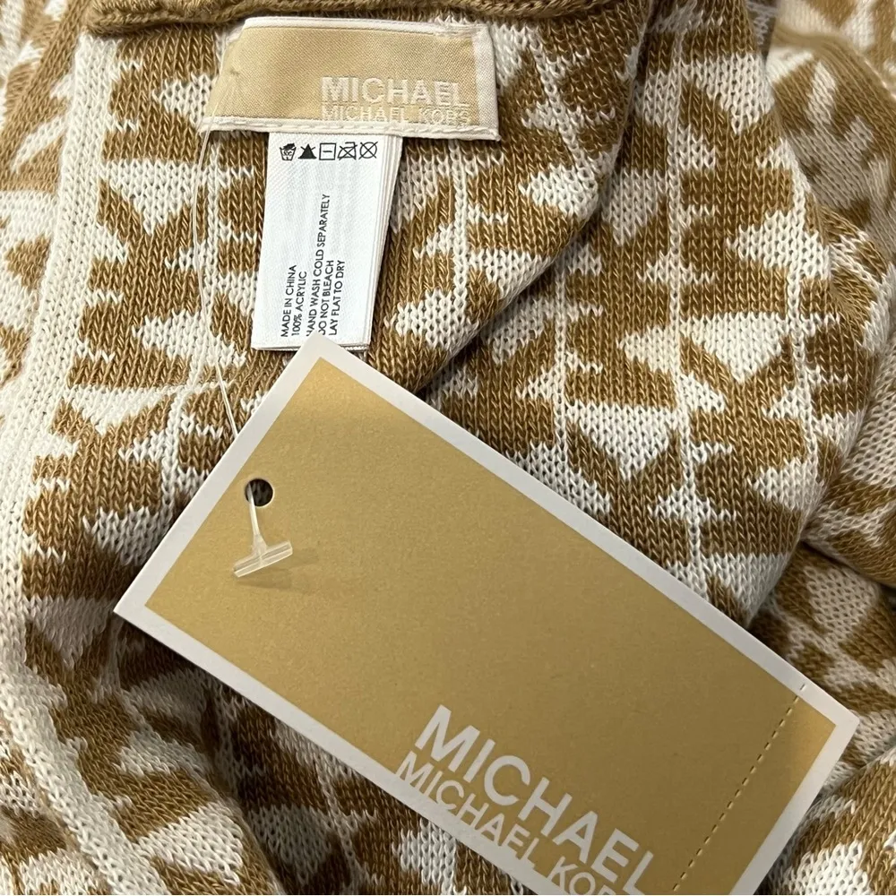 MICHAEL KORS infinity knit scarf beige cream - Image 4