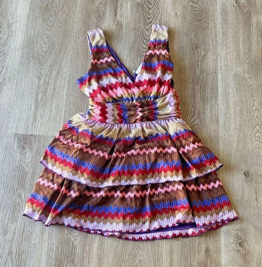 Ramy Brook Laura Zig Zag Tiered Minidress - Image 10