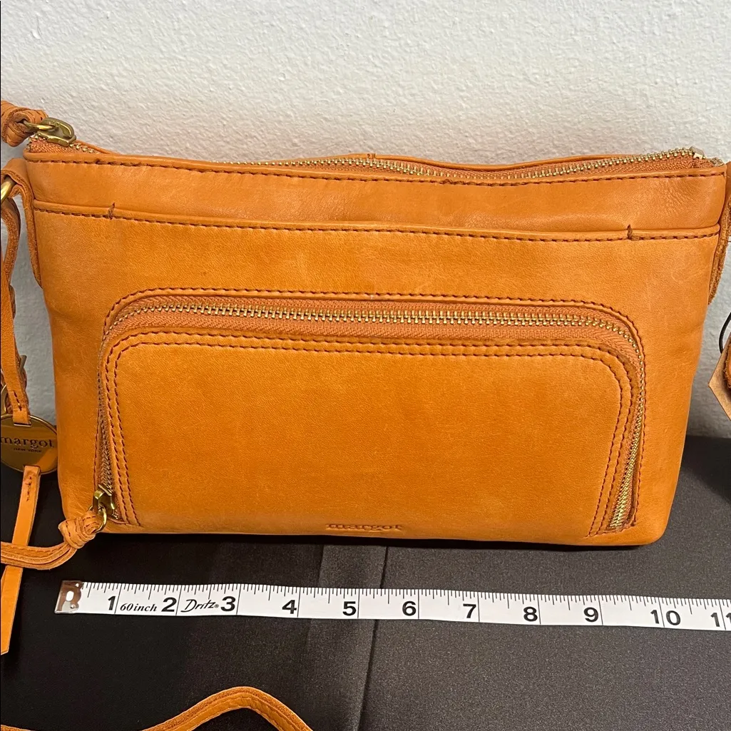 Margot NY | Leather Crossbody Bag Tan - Image 10