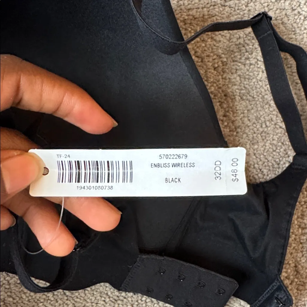 Soma Black Enbliss Wireless Bra SIZE 32DD - Image 4