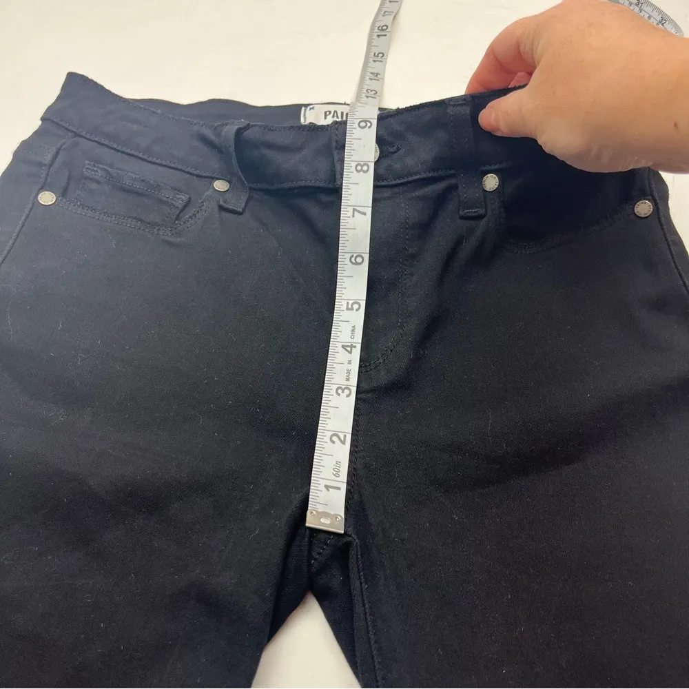 Paige Verdugo Ankle Womens SZ 27 Black Twilight Distructed Denim Jean Distressed - Image 8