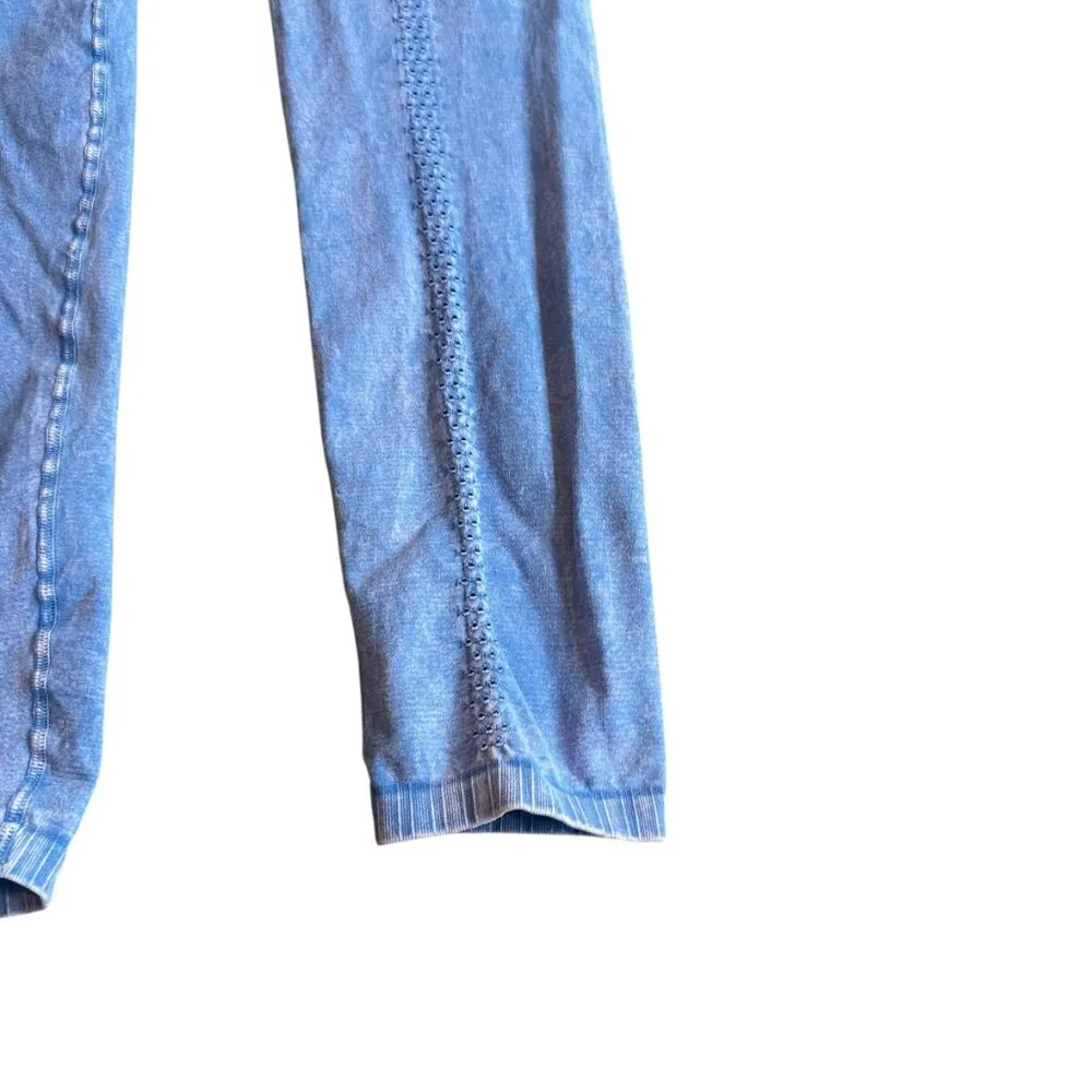 Free People Movement Blue Cutout Leggings Stretch Workout Athleisure Athletic XS - Image 10