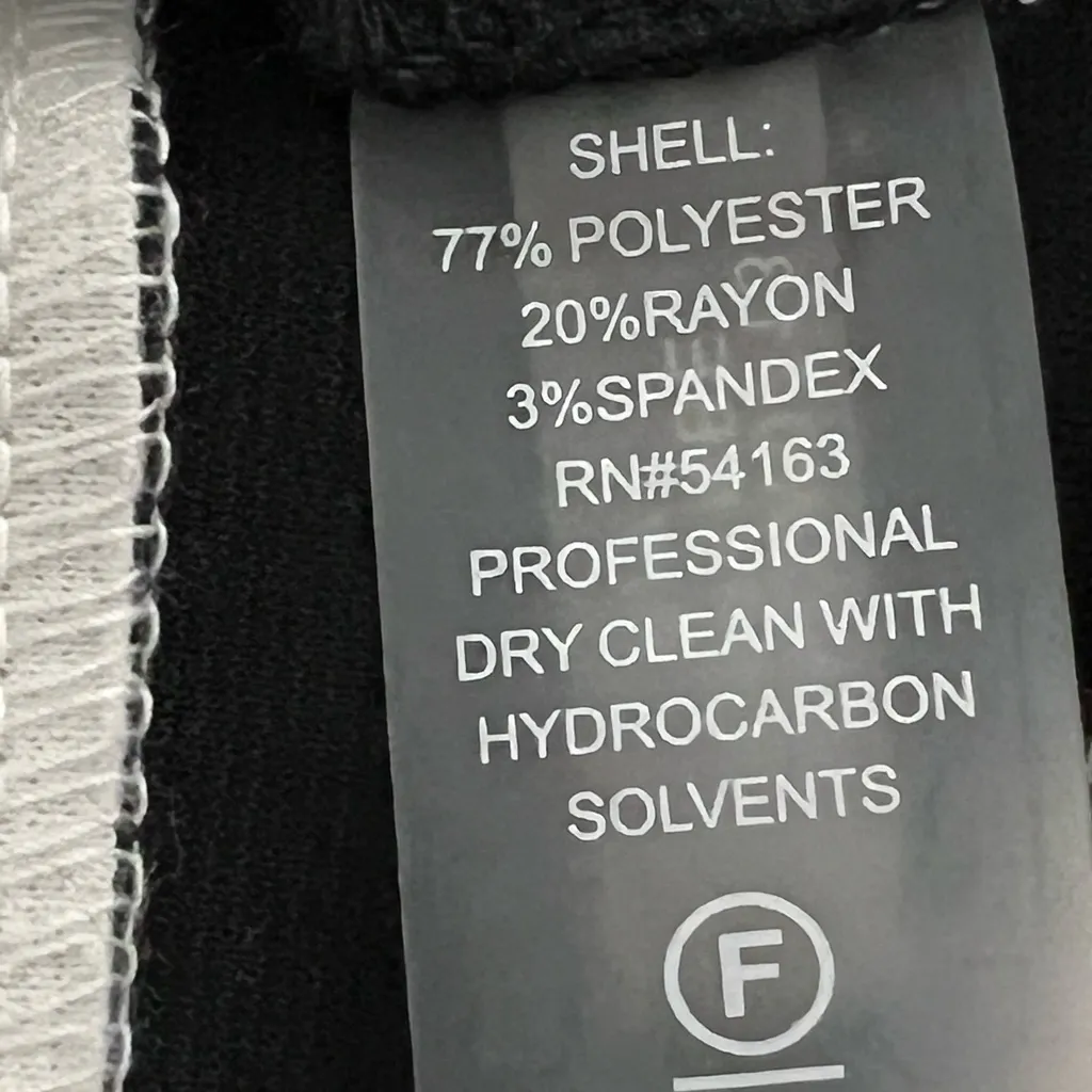 Calvin Klein Black and White Fit & Flare Striped Bottom Dress - Size 2 - VGUC - Image 9