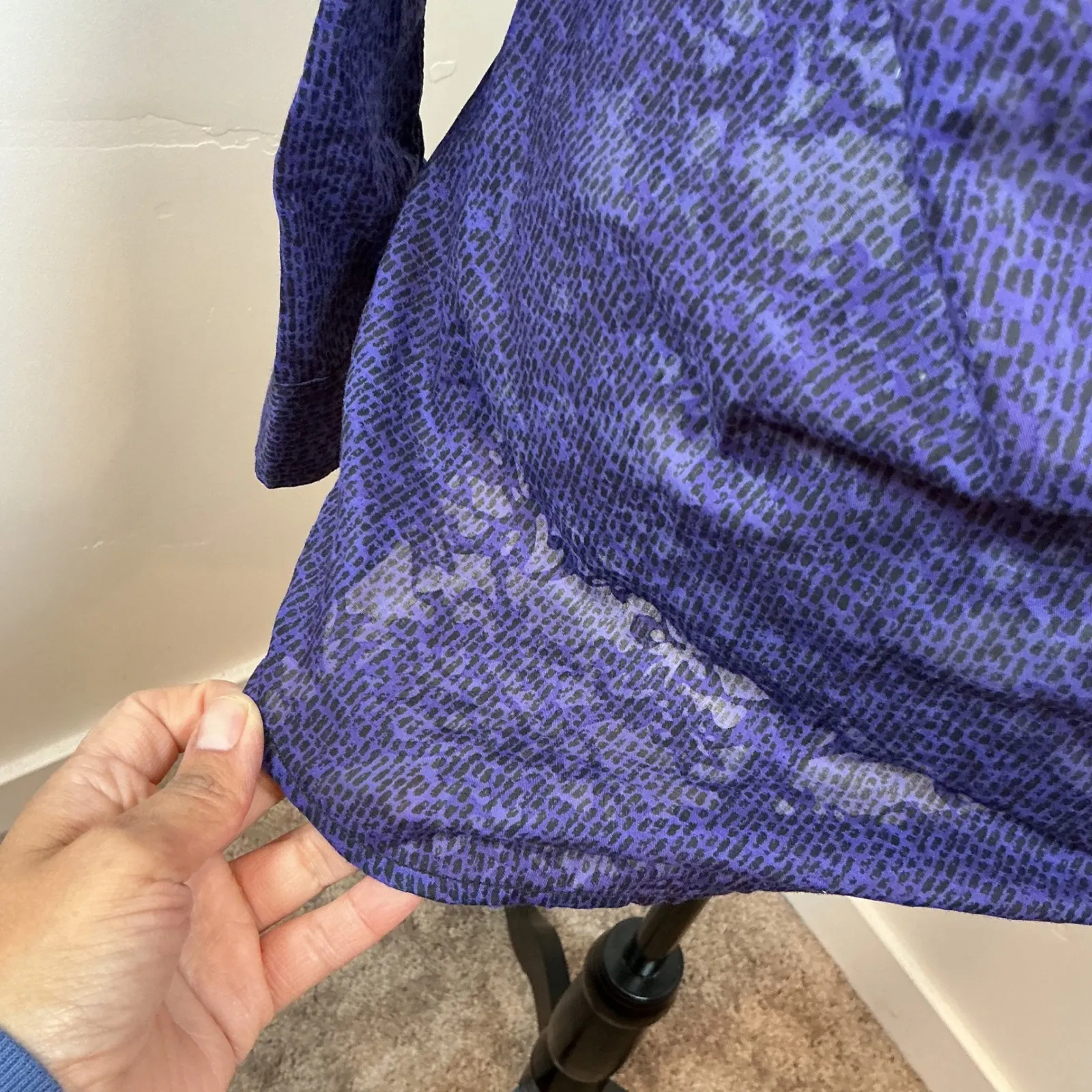 Rock 47 by Wrangler Purple Snake Print‎ Embellished Long Sleeve Western Shirt M Size M - Image 2