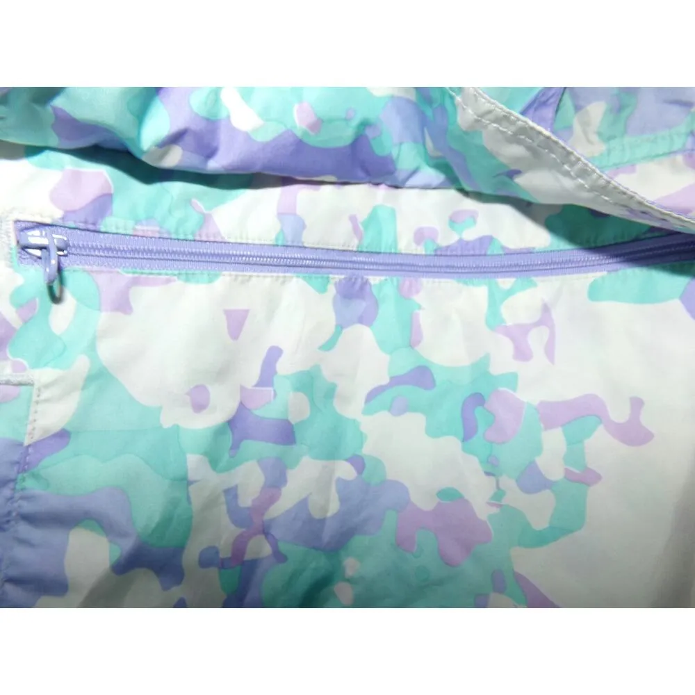 Lauren James lightweight hooded anorak rain jacket L watercolor print - Image 2