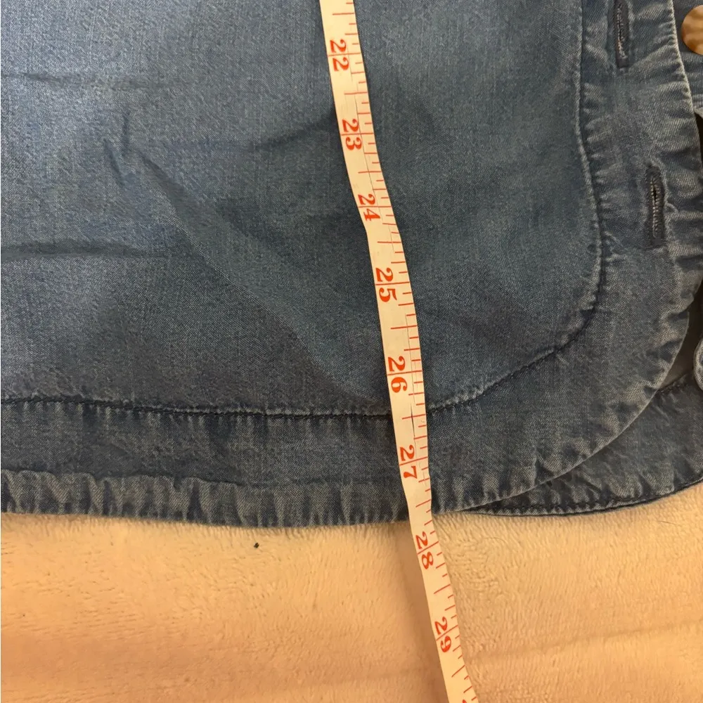 Chico's Dark Blue Denim Shirt - Image 5