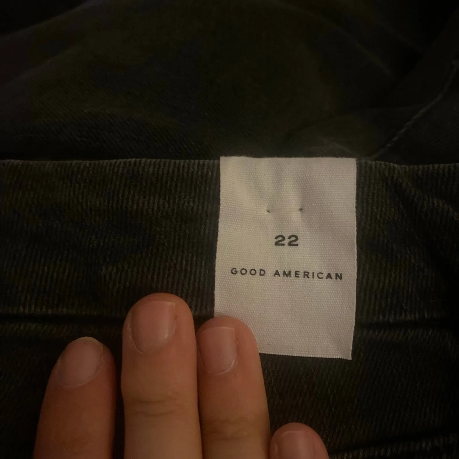 Good American good classic black jeans size 22 new with tags - Image 6