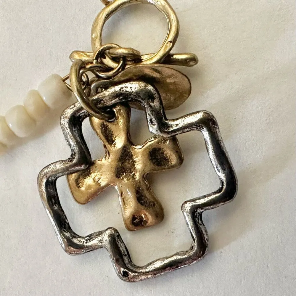 Envious cross charm bracelet Silver - Image 2