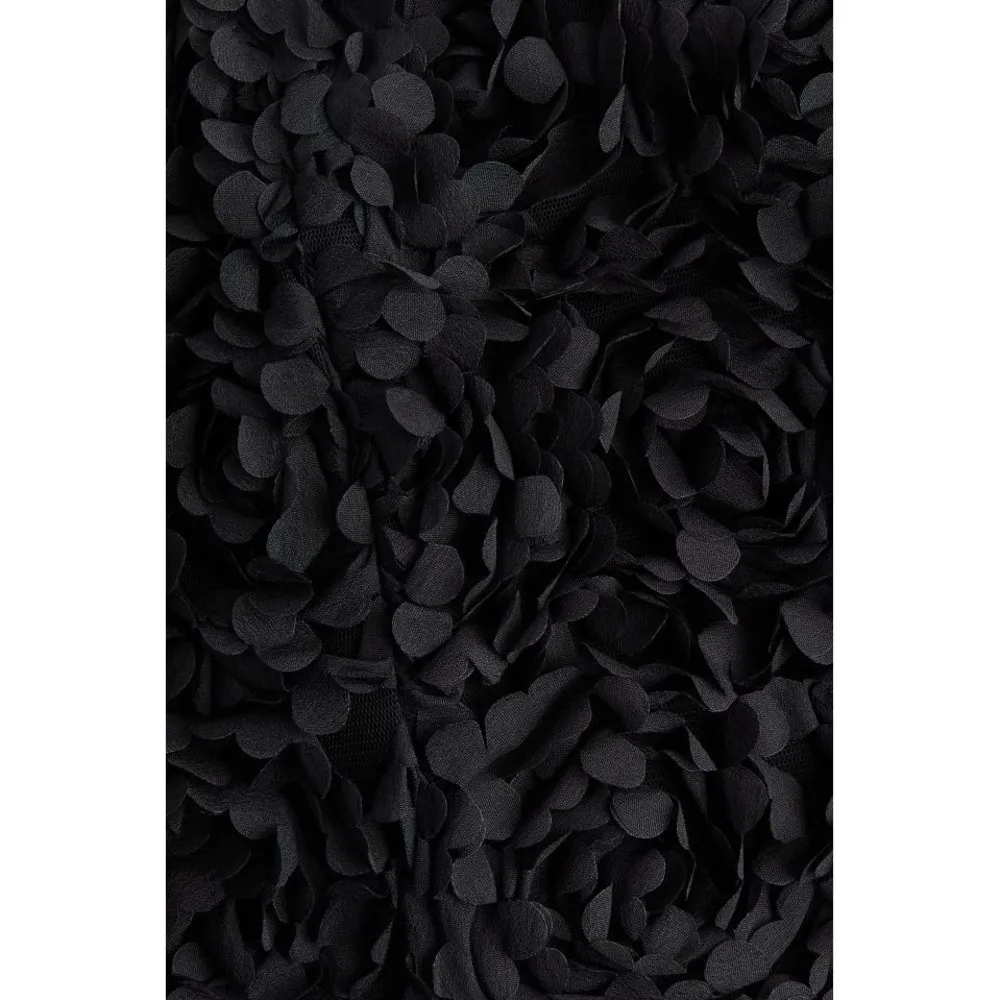 NWT H&M APPLIQUÉD BANDEAU CROP TOP in BLACK | US S - Image 6