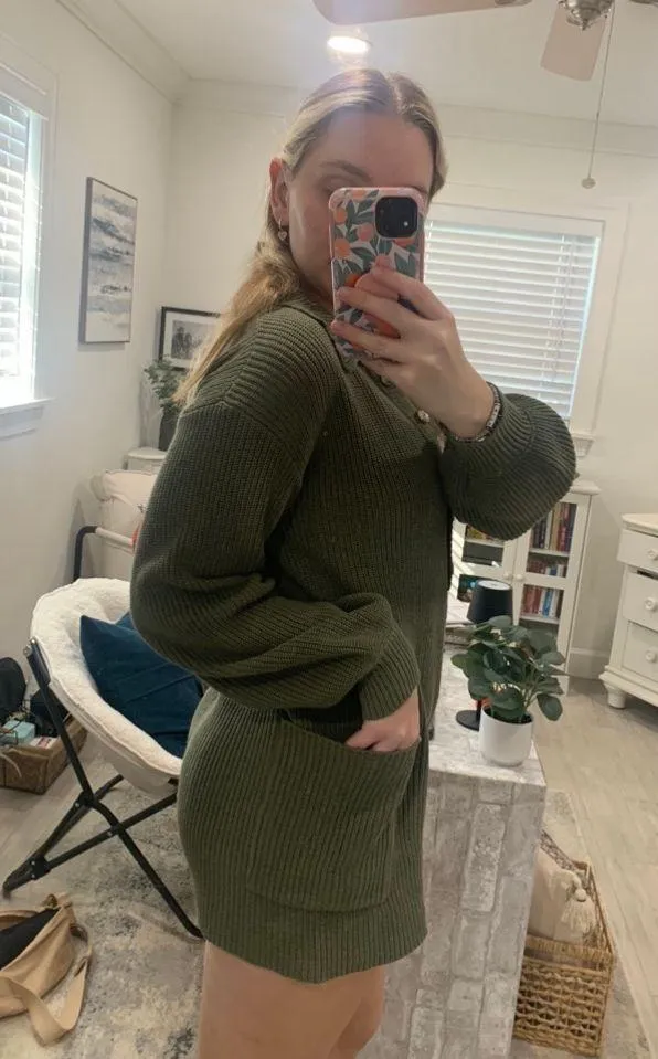 Blue Blush knit onesie  - Image 2