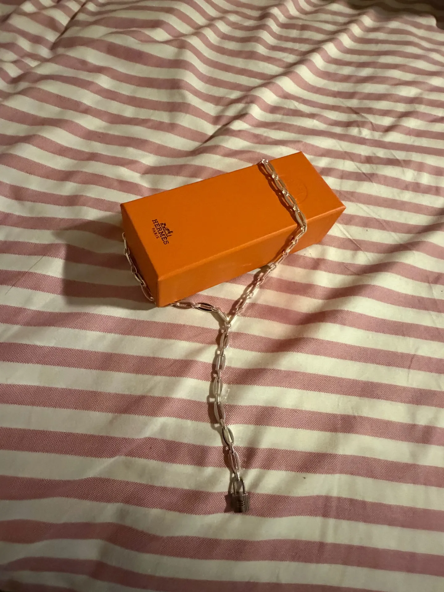 Retro French LOCK DROP NECKLACE - Image 5