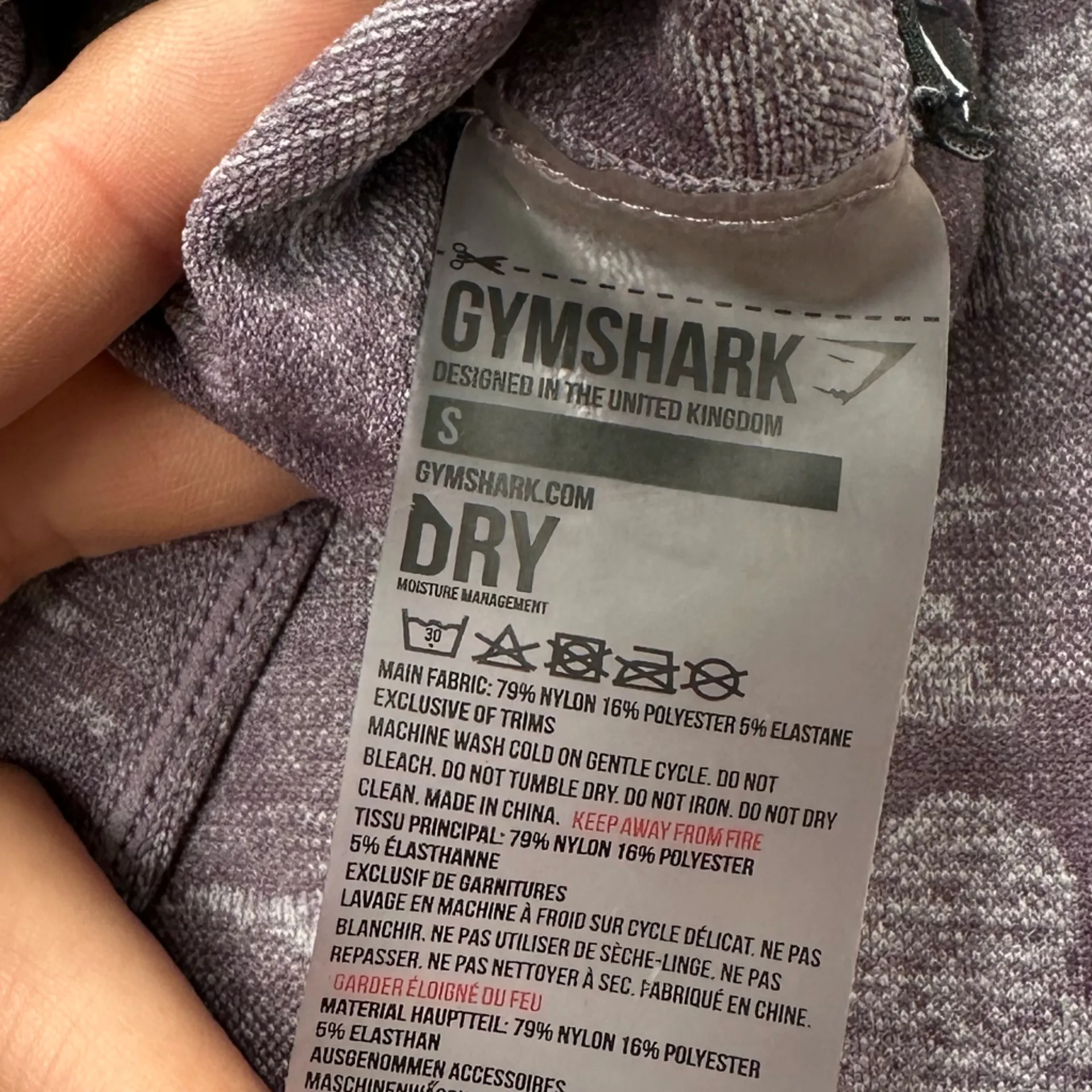 Gymshark  Leggings - Purple Camo - Image 9