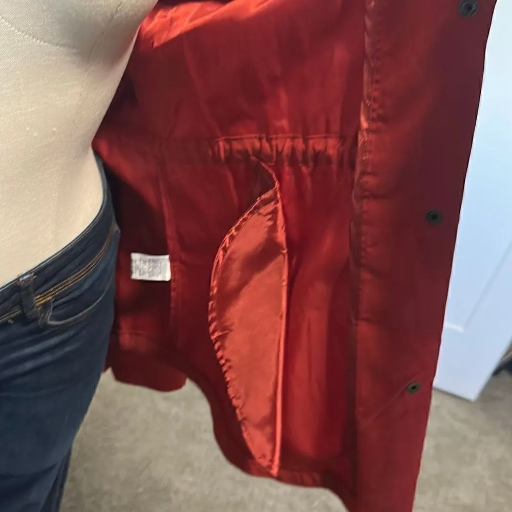 Umgee  Women's Drawstring Waist Jacket Coat Red-NWT - Image 11