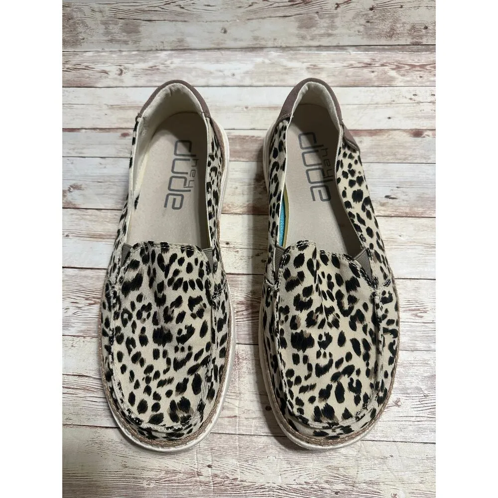 Hey Dude Slip On Shoes Women's Size 10 Leopard Animal Print Cheetah - Image 2
