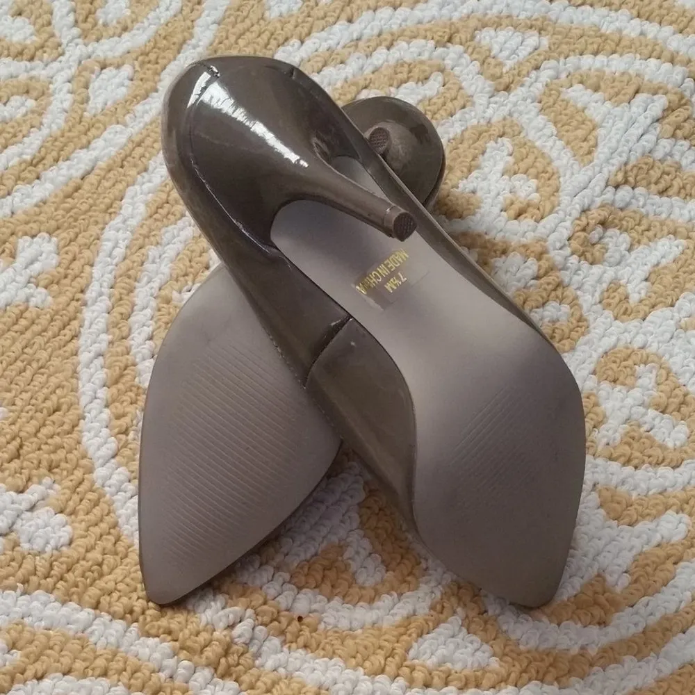 Penny Loves Kenny Taupe Pointed Toe Pumps Heels Size 7.5M - Image 6