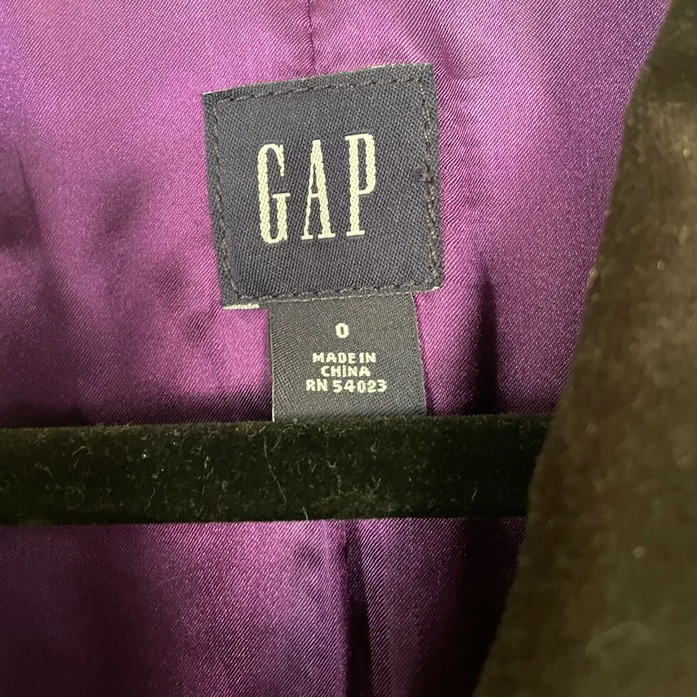 Gap Black Velvet 2 Button Blazer Jacket ~ EUC Y2K Gorgeous ~ Women’s Size 0 - Image 5