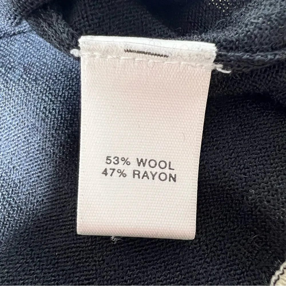 St. John Wool Blend Colorblock Knit Button Front Cardigan Sweater - Image 5