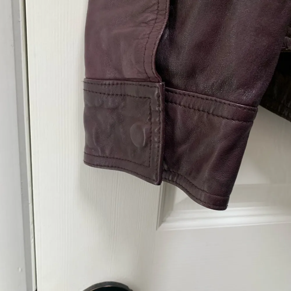 J. Jill Women moto leather jacket - Image 4