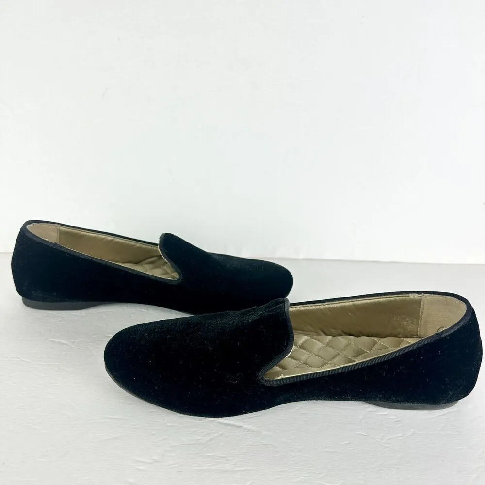 Birdies The Starling Velvet Flat Loafer Size 7.5 Black Slip On Classic Timeless - Image 3