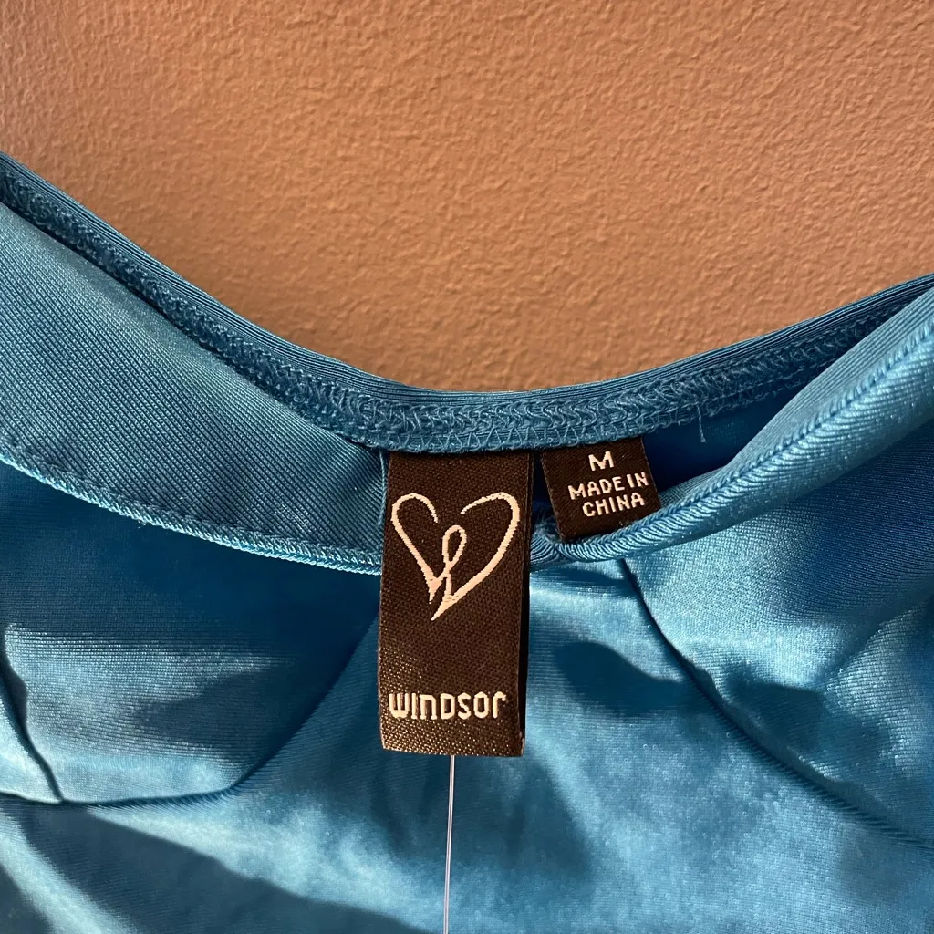 NWT-Windsor rhinestone tie strap bustier top - Image 7