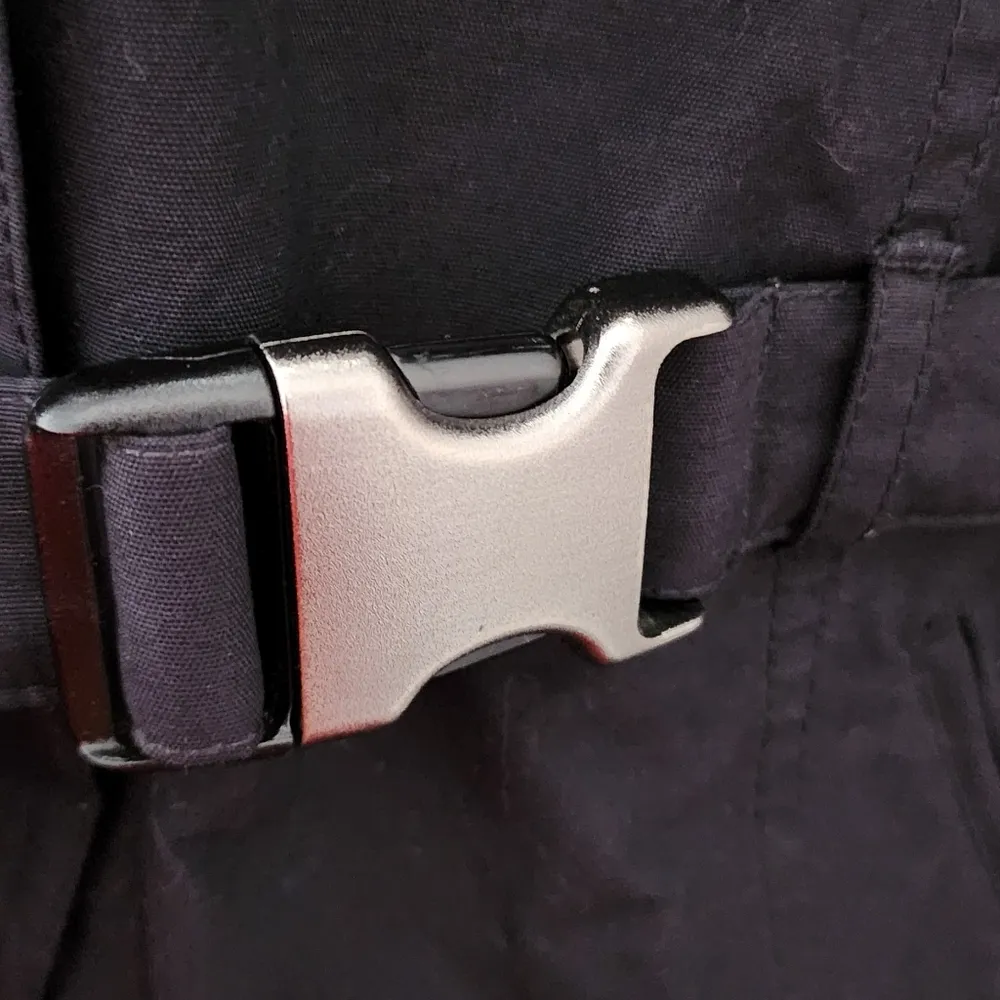 The North Face Goose Down Black Belted Zipper Removable Fur Hood Jacket Size XS - Image 9