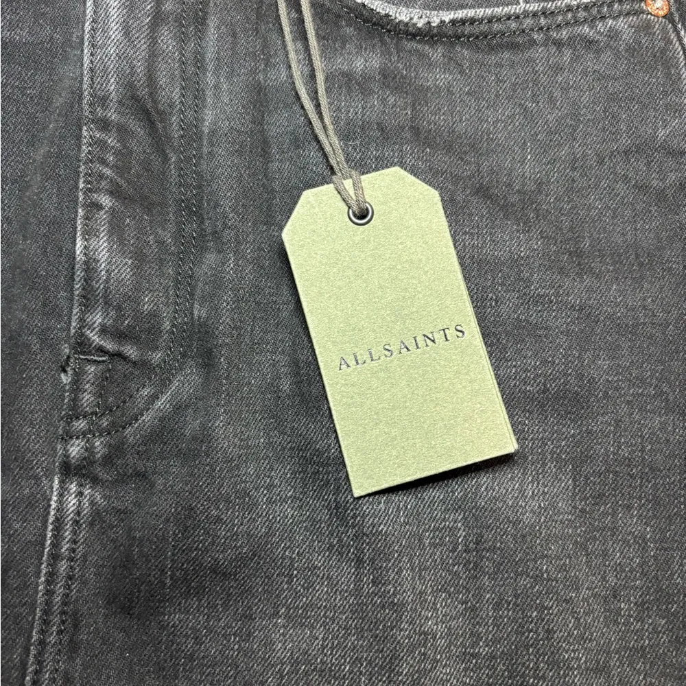 All Saints denim mini skirt size 2 lyla eyelet skirt NWT - Image 2