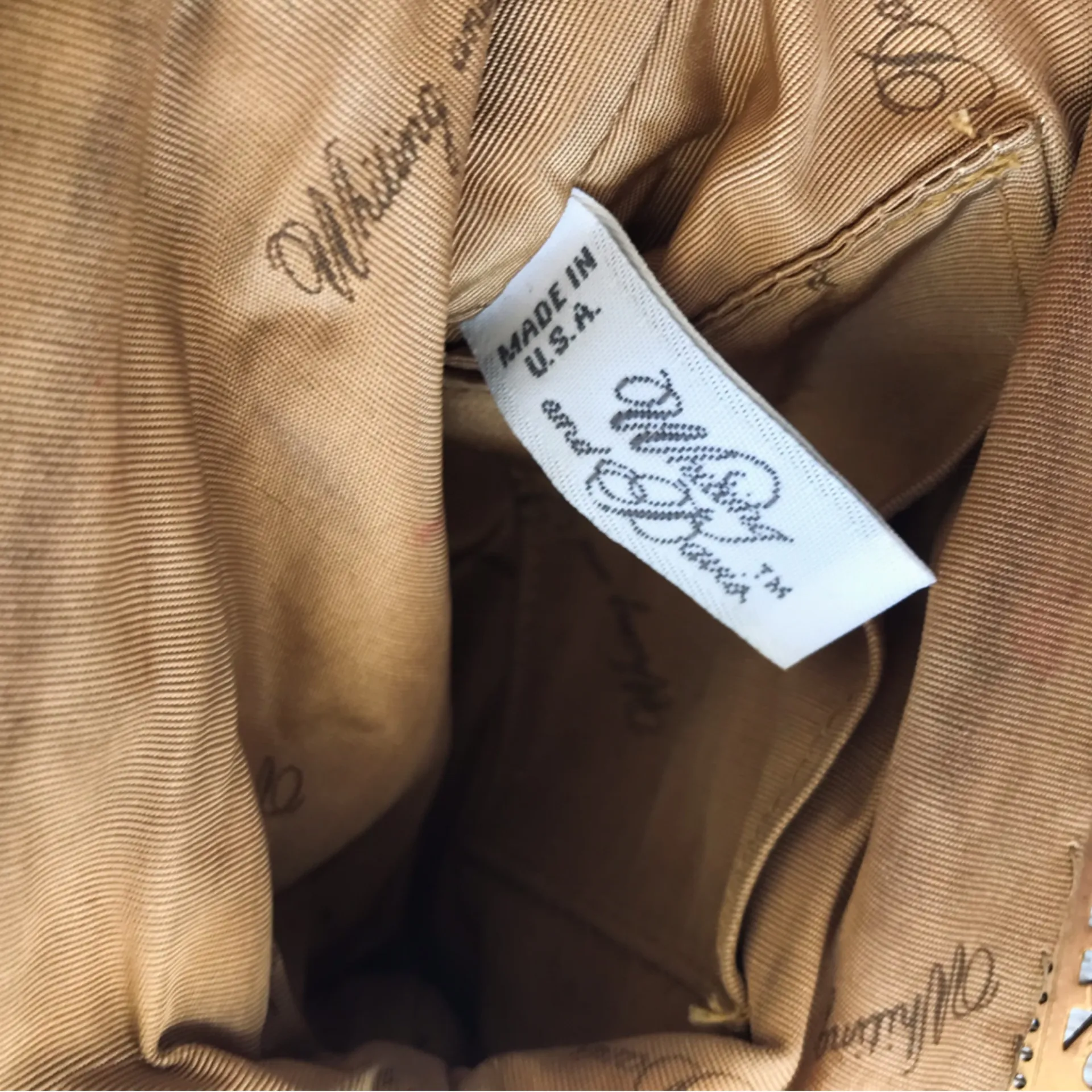 Vintage Gold Accessory Bundle, Hat, Belt, Whiting & Davis Mesh Evening Purse - Image 11