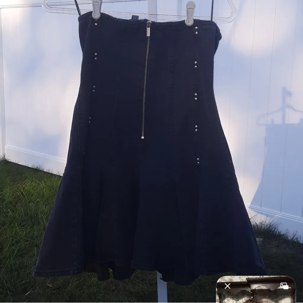 Wild Fable Strapless Charcoal Dress - Image 7