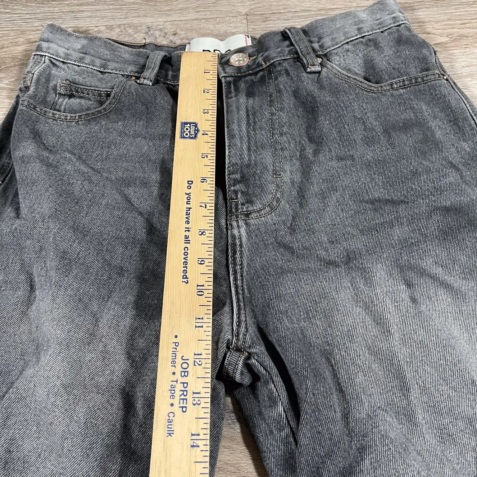 BDG Women's Shorts Jorts Denim Casual Carpenter Summer Streetwear 28 Gray - Image 4