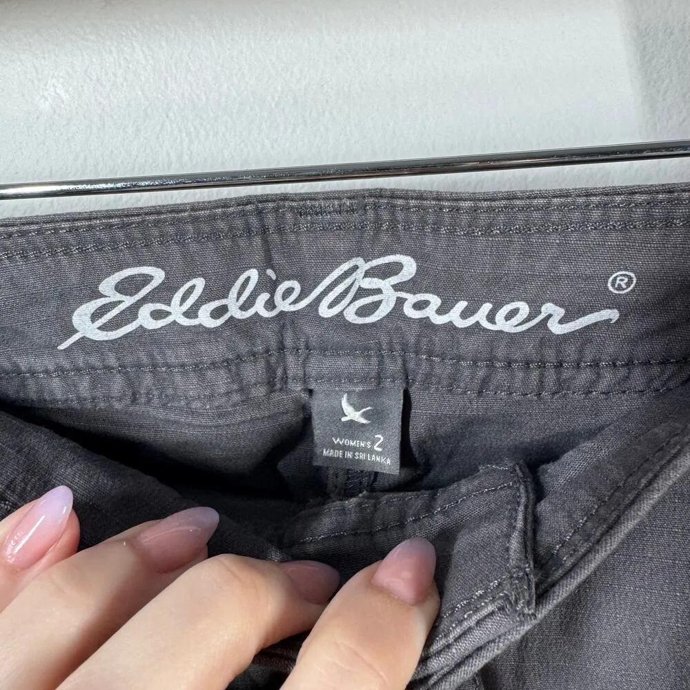 Eddie Bauer Pant Women 2 Gray Specially Dyed 21707201 Cotton Outdoor Hiking Camp - Image 3