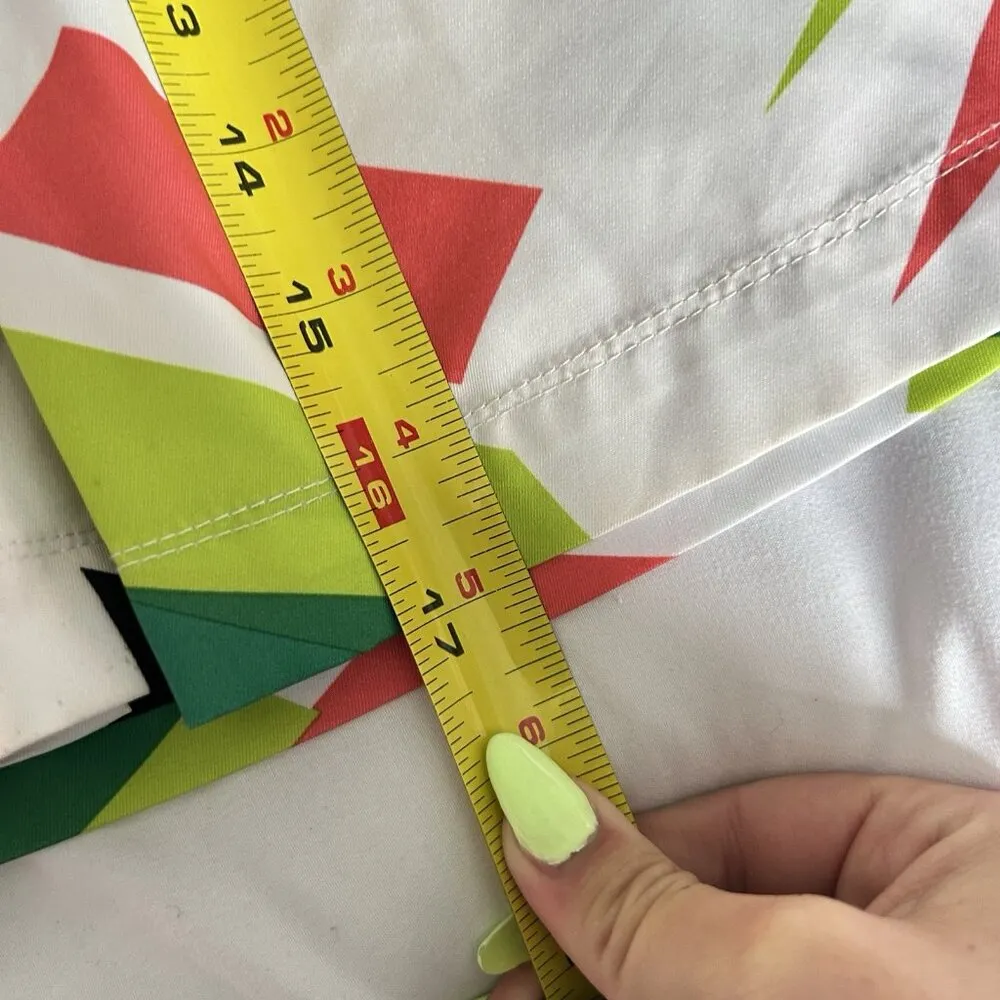 Tail White Label Womens 2 Skirt Skort Geometric Green Pink Golf Tennis Pockets - Image 7