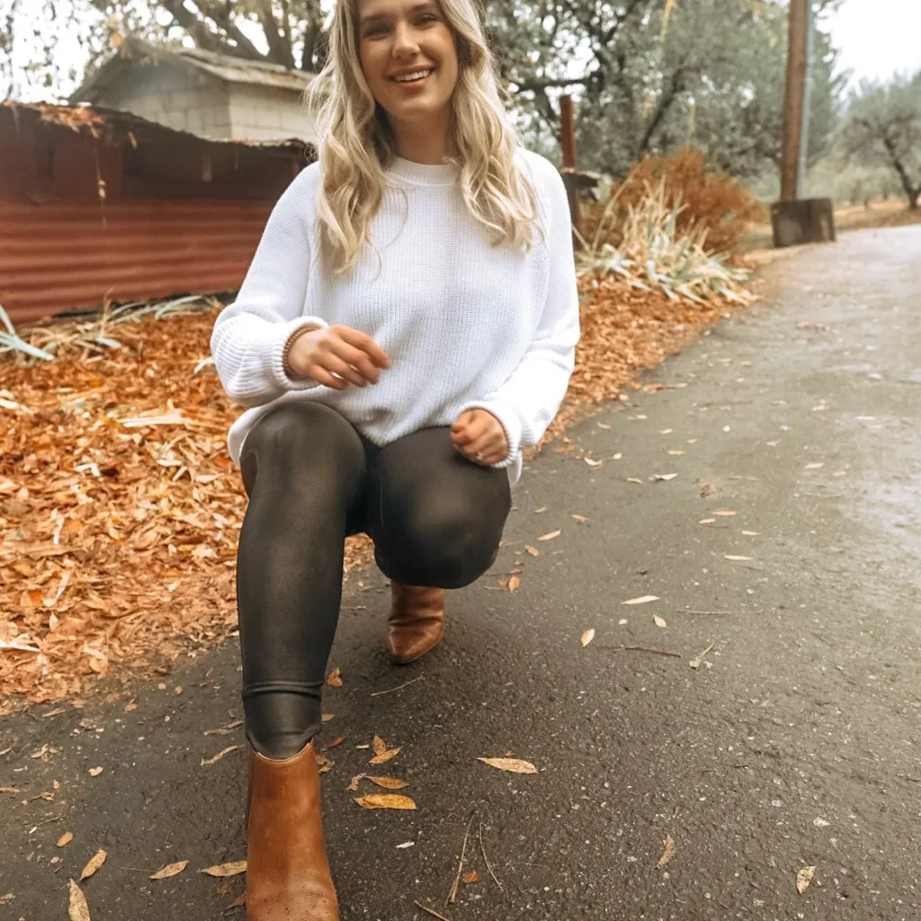 Vince White Knit Raglan Sleeve Fisherman Sweater Sz XL Drop Shoulder Minimalist - Image 3