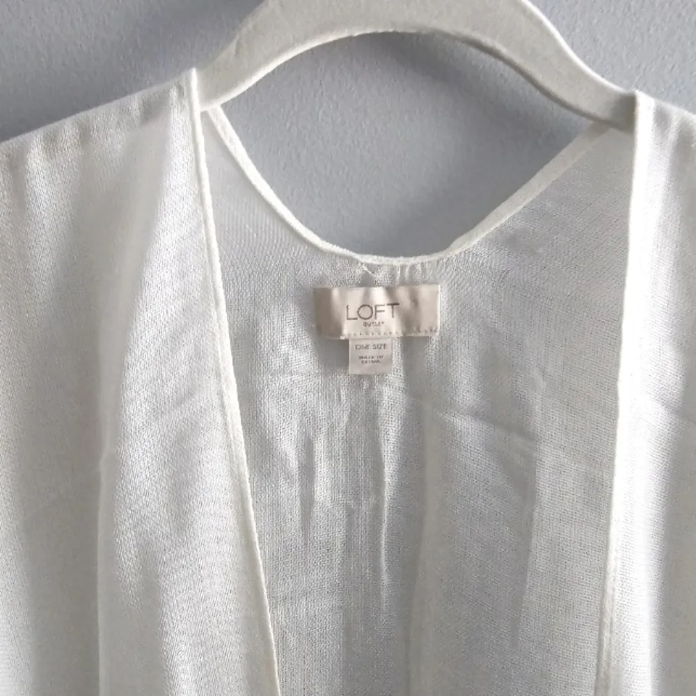 Striped Fringed Coverup Kimono - Image 3