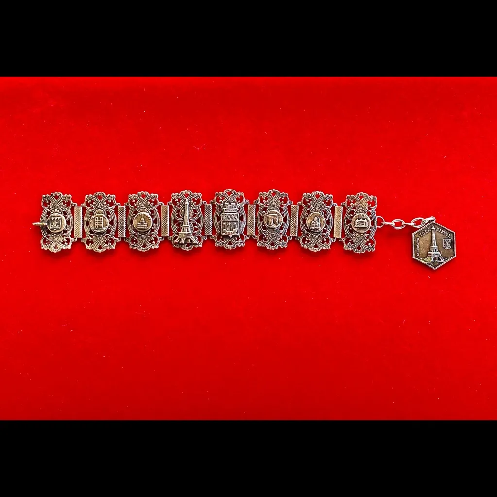 1923 Turkish Panel Paris World’s Fair Bracelet Silver - Image 4