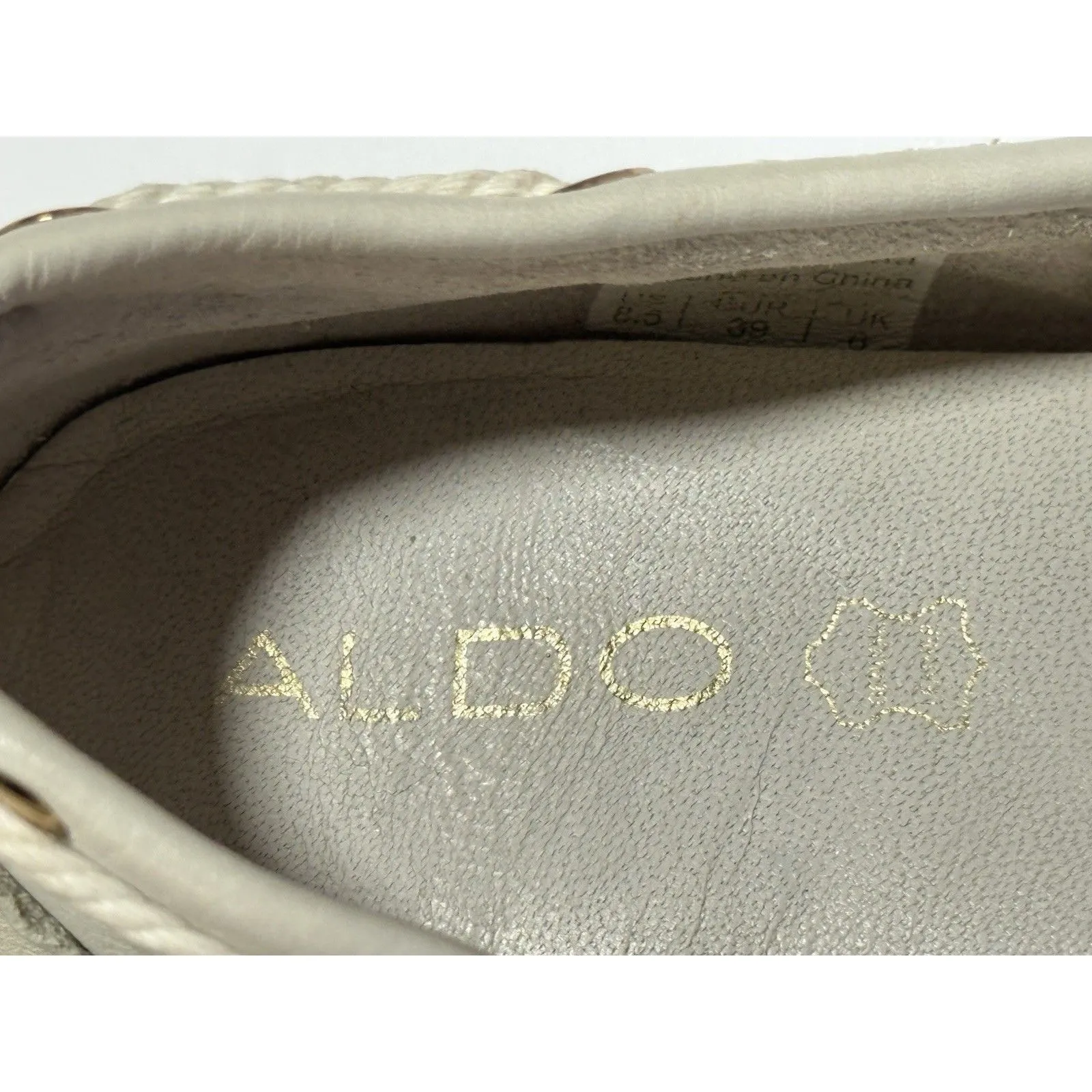 Aldo Creras Women's White Loafers, US Size 8.5. - Image 6