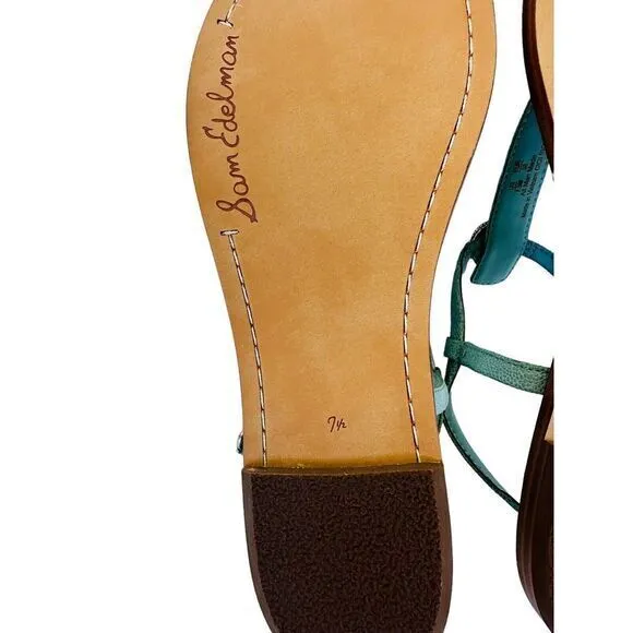 Woman's Sandals Sam Edelman Gigi Signet Tide Blue‎ Size 7.5M NWB Light Weight - Image 6