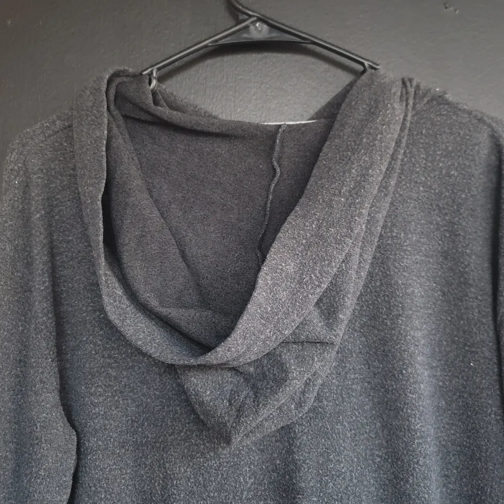 Wildfox Grey Eat Well Work Hard Love Truly Travel Often Hoodie M - Image 6