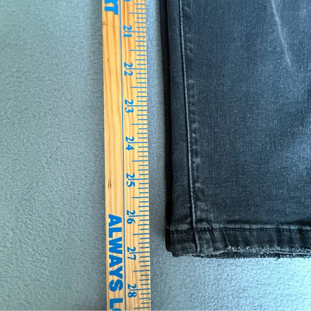 NWT Risen Distressed High Waist Ankle Skinny Black Denim Edgy Jeans size‎ 31 Size undefined - Image 11