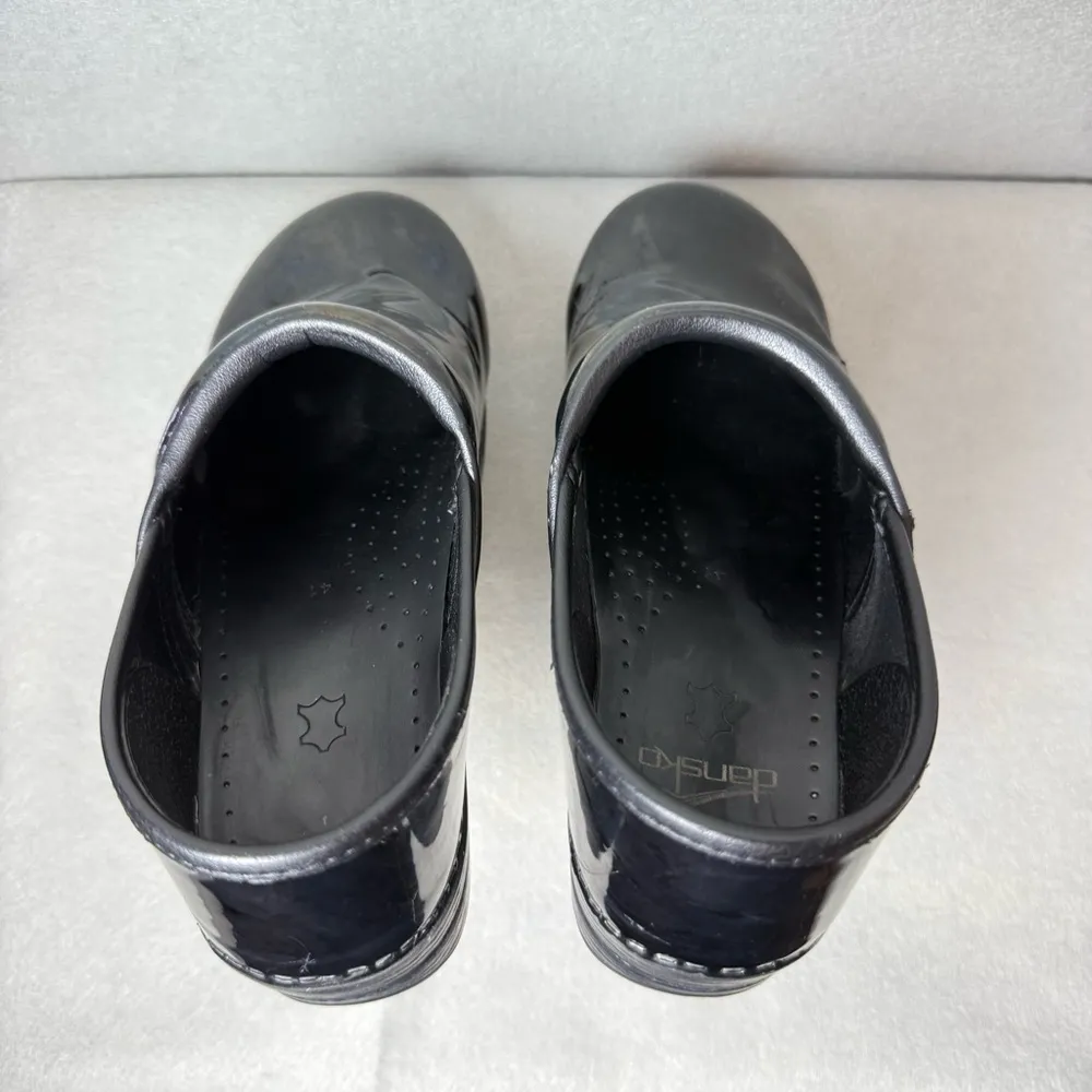 Dansko Women Professional Leather Clogs Black Dark Purple size EU 41/ US 10.5-11 - Image 9