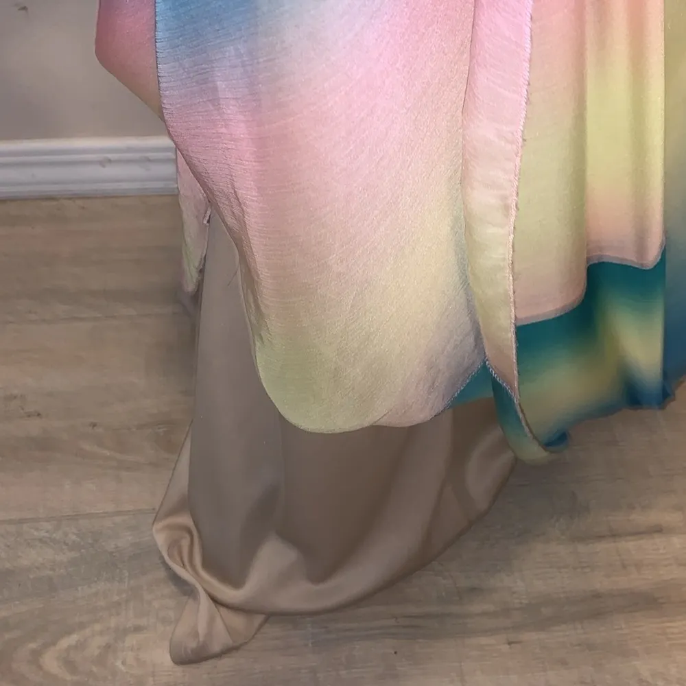 Aakaa  Spring Color Halter Low Back Maxi Dress - Image 7