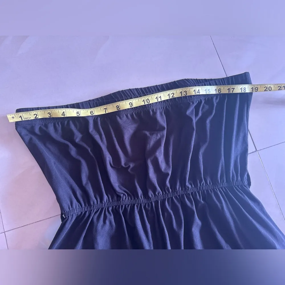 Mia Rose Brand Women’s Jumpsuit wide leg Strapless with pockets elastic waist Black Size undefined - Image 11