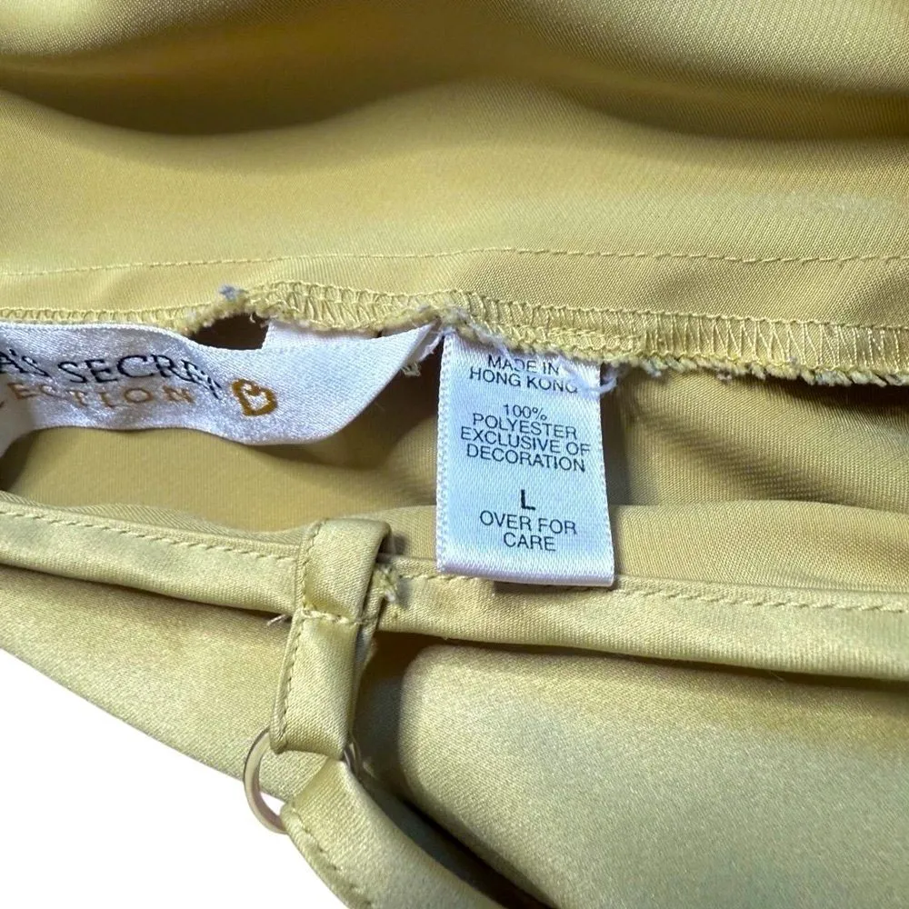 90s Vintage Victorias Secret lime Green Low Back Vneck Maxi Dress Large - Image 5