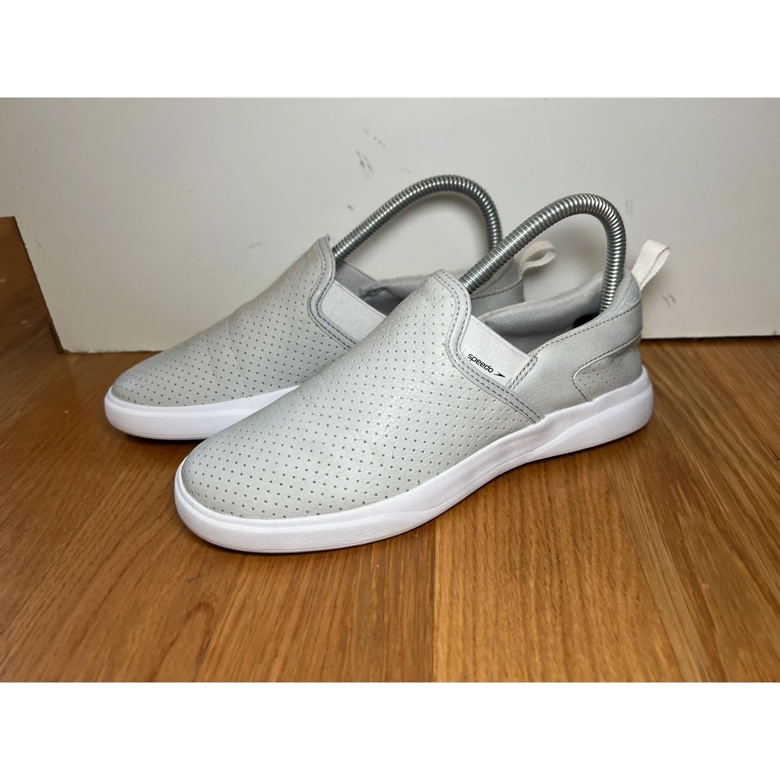 Speedo Shoes Womens Size 6 Gray Slip On Perforated Water Pool Comfort Sneakers - Image 3