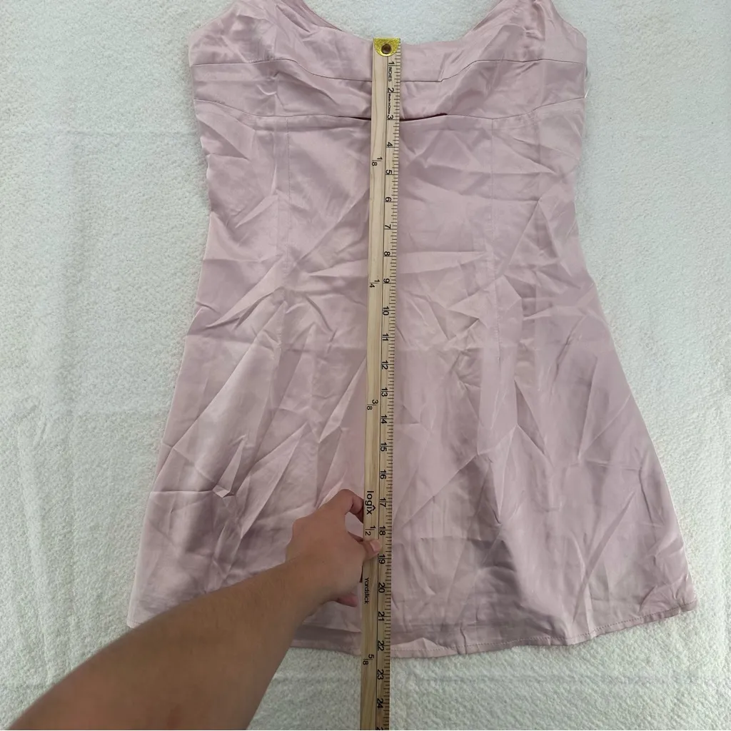 Princess Polly “Powell” Pink Satin Cutout Mini Dress - Image 5