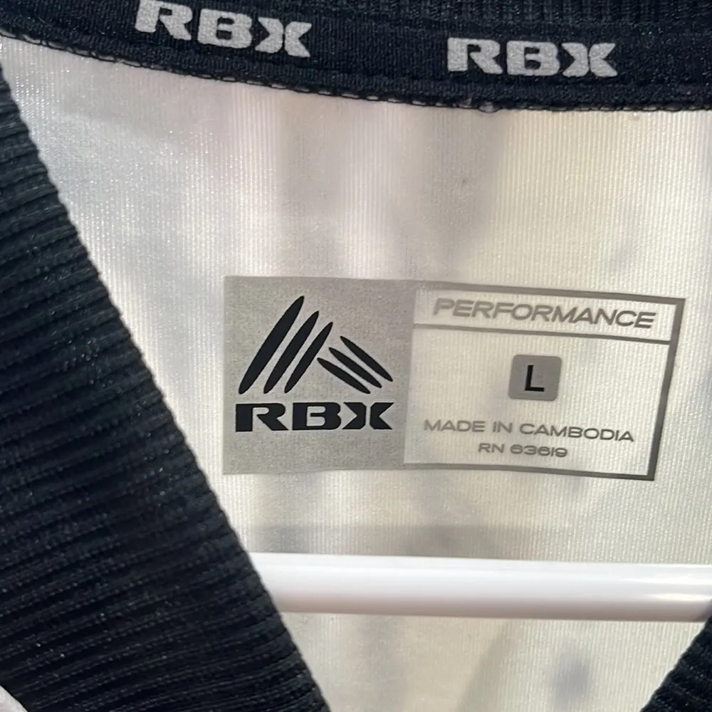 RBX Performance Neoprene/Scuba Bomber Jacket Black & White Marble-Large - Image 3