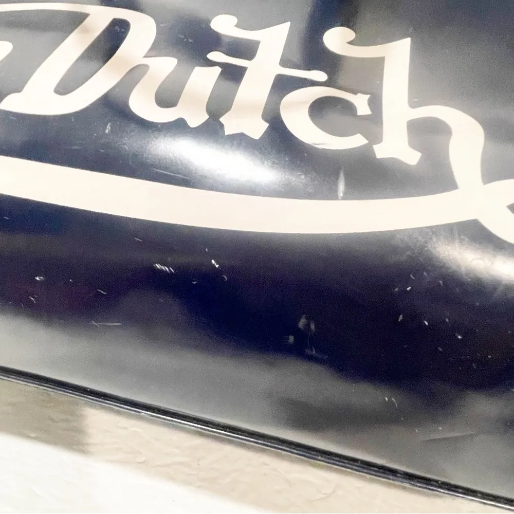 Von Dutch Navy Blue Rounded Bowling Bag Travel Duffle Vintage - Image 4