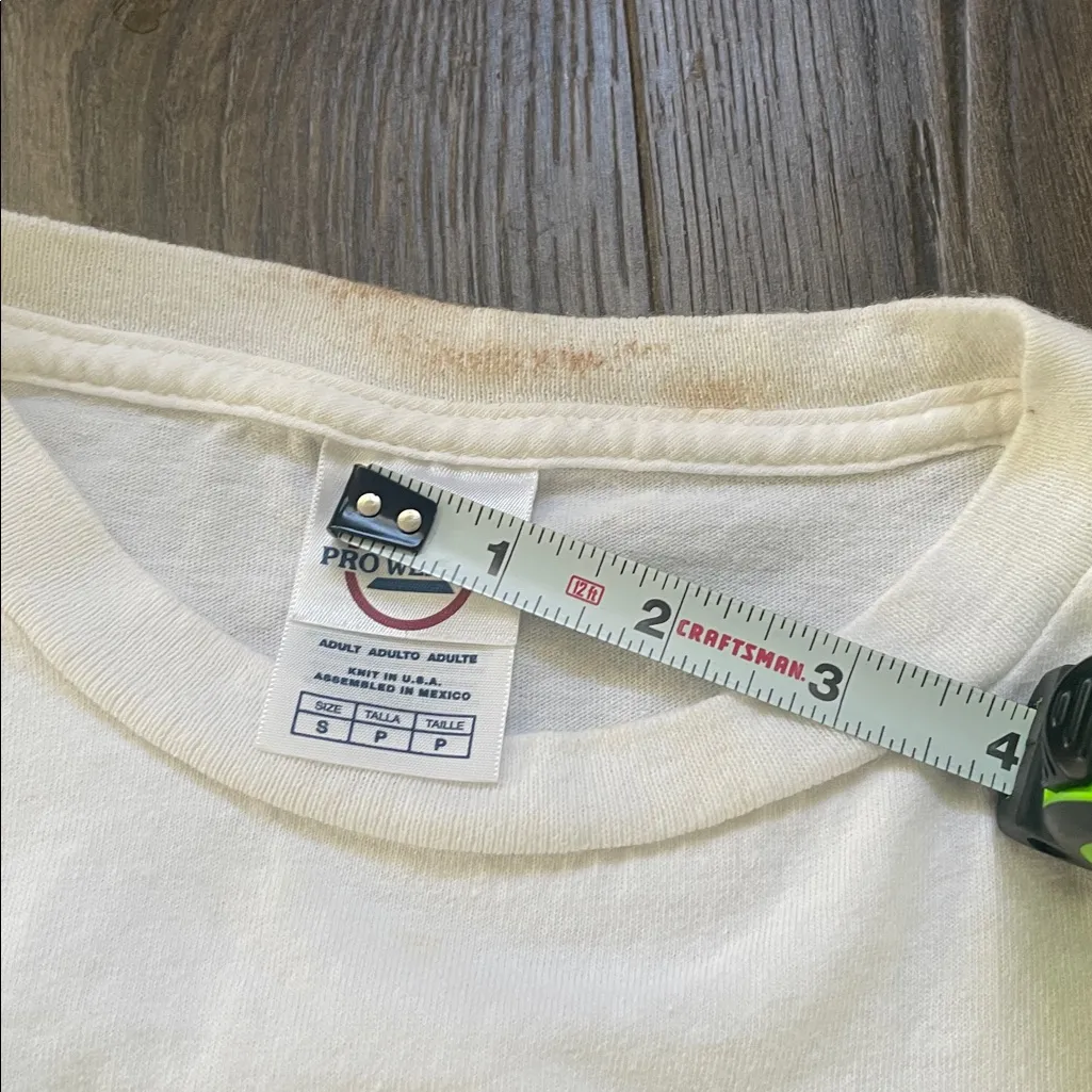 Vintage Y2K Smiley Face Los Angeles California Tourist Tee, Size Small White - Image 5