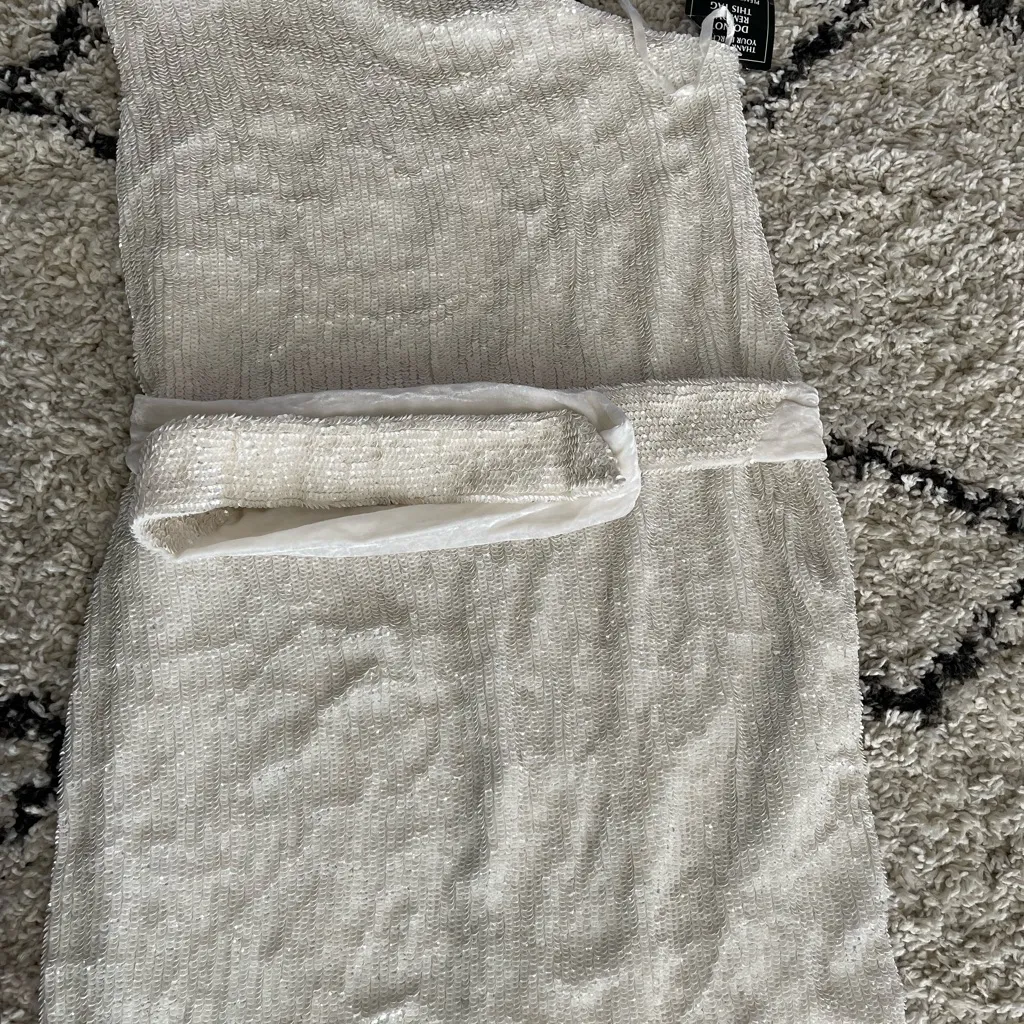 Retrofete × REVOLVE Ella Dress in
Moonglow White - Image 4