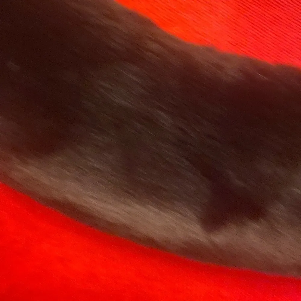 Lord and Taylor  RED SWEATER WITH FAUX FUR COLLAR SIZE L - Image 3