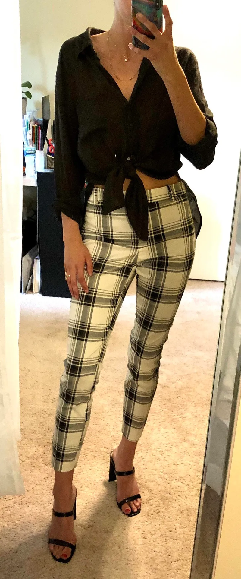 H&M Plaid Pants - Image 4